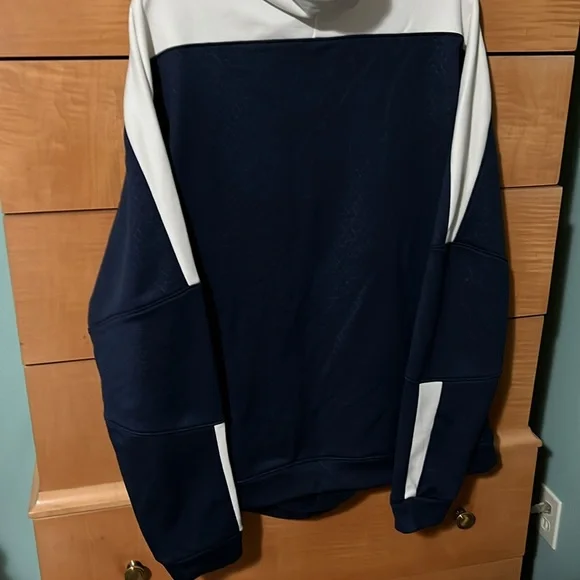 Puma Training Sweatshirt Hoodie Men’s Size XL Navy and Cream - Picture 4 of 5